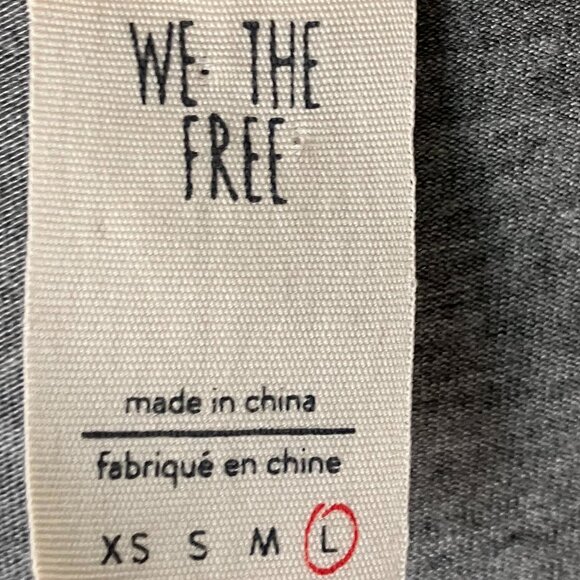 Free People "We the Free" Grey Sleeveless Tank Top, New with Tags - Picture 3 of 13